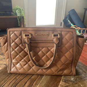 Michael Kors Brown Leather Shoulder Bag